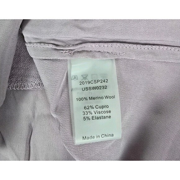 Universal Standard Dalia Mixed Media Merino Wool Cupro Top Women Elderberry 4XS - Picture 7 of 14